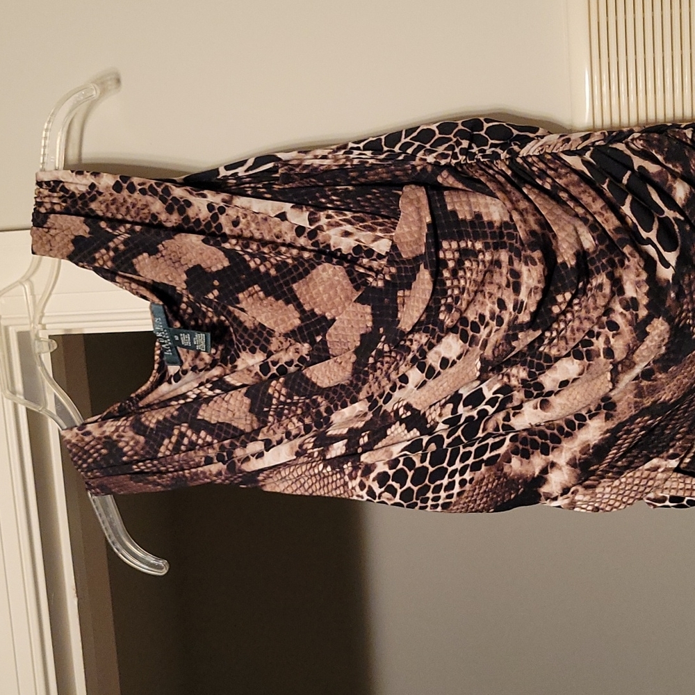 Ladies Sleeveless Animal Print Dress